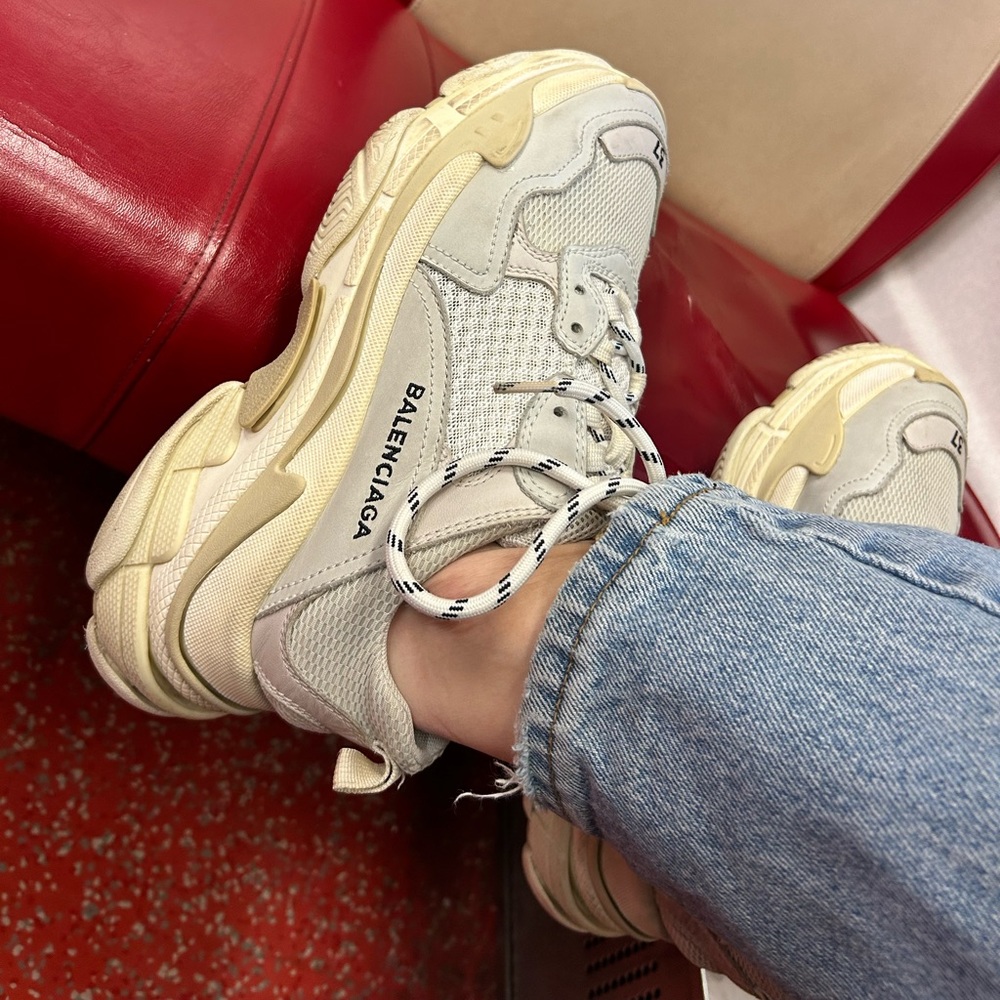 Triple S Balenciaga sneakers. Barely worn.